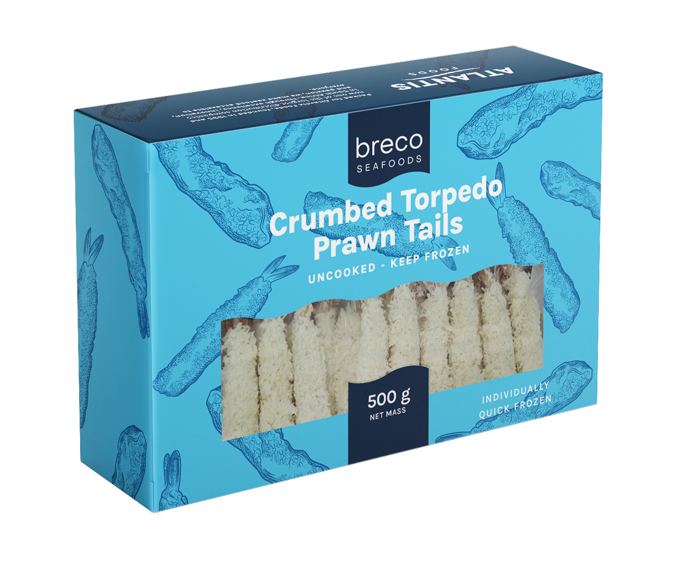 Crumbed Torpedo Prawns 1Kg