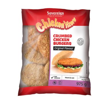 Crumbed Chicken burger 975G